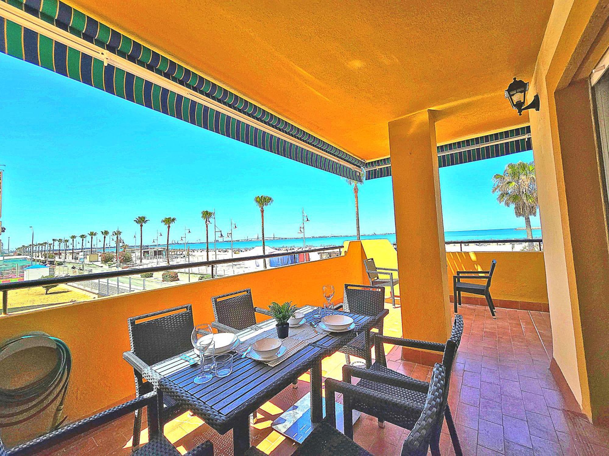Beachfront Duplex 1ª Linea & Terraces Oceanfront El Puerto de Santa María Buitenkant foto